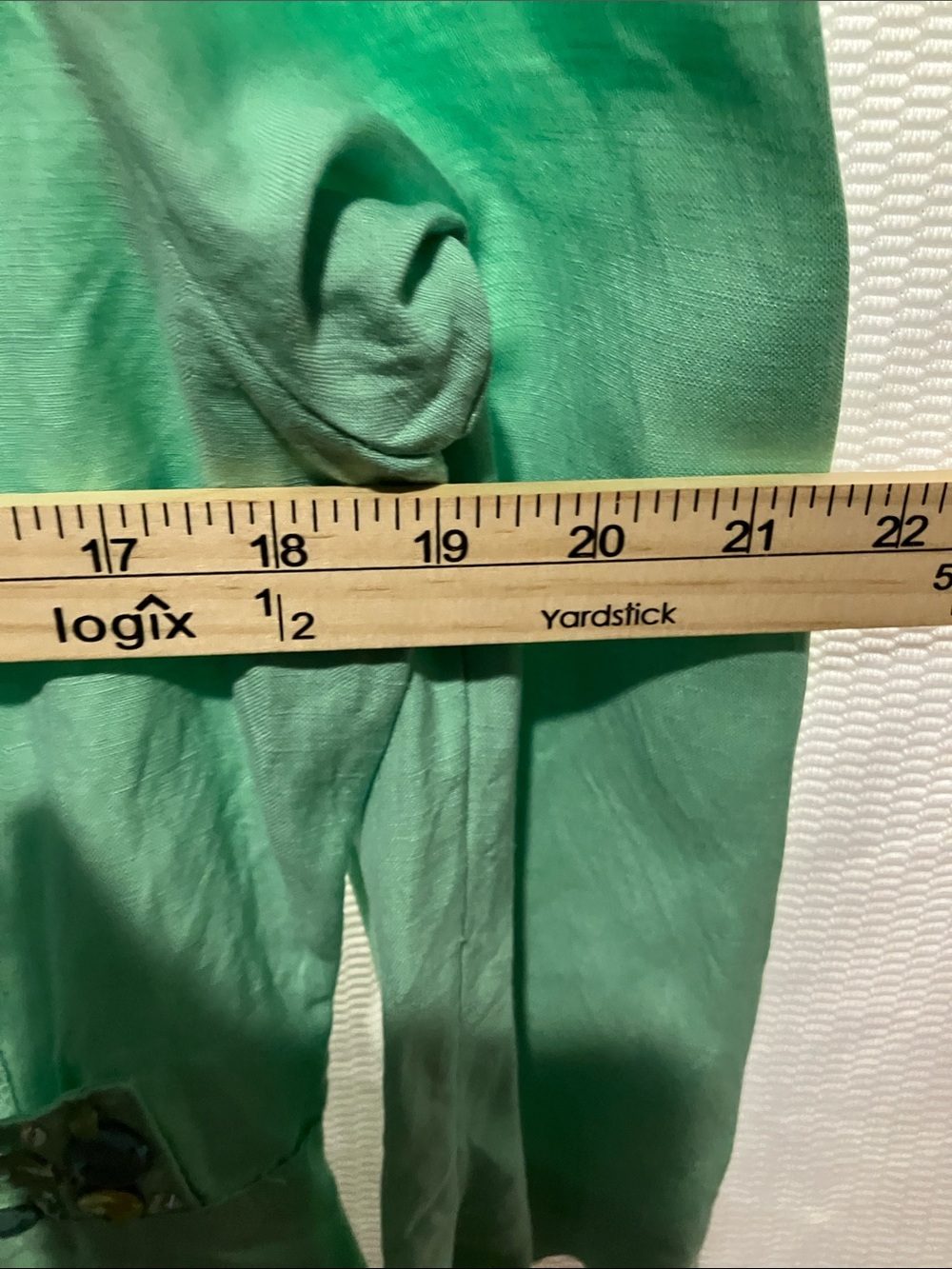 Ruby Rd. Mint Green Embellished Open-Front Jacket - Picture 3 of 12